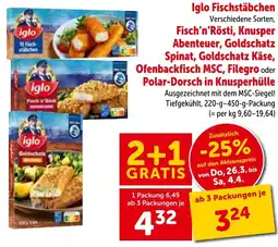 Interspar Iglo fischstäbchen Angebot