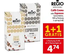 Interspar Caffè crema oder espresso Angebot