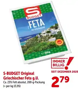 Interspar S-budget original griechischer feta g.u. Angebot