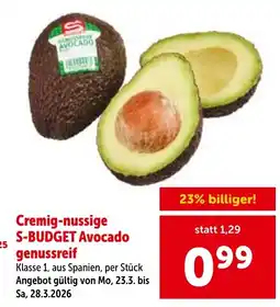 Interspar Cremig nussige s-budget avocado genussreif Angebot