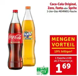 Interspar Coca-cola original, zero, fanta oder sprite Angebot