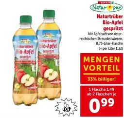 Interspar Naturtrüber Bio Apfel gespritzt Angebot