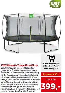 Interspar Exit silhouette trampolin Angebot
