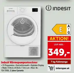 Interspar Indesit wärmepumpentrockner Angebot