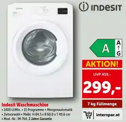 Interspar Indesit Waschmaschine Angebot