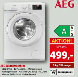 Interspar AEG Waschmaschine Angebot