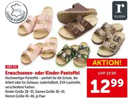 Interspar Rubin erwachsenen- oder kinder pantoffel Angebot