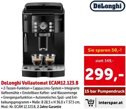 Interspar Delonghi vollautomat ecam12.123.b Angebot