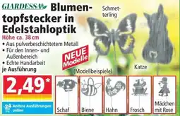 Norma Blumen topfstecker in edelstahloptik Angebot