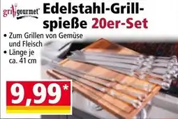 Norma Edelstahl Grill spieße 20er-Set Angebot