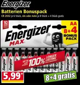 Norma Energizer batterien bonuspack Angebot
