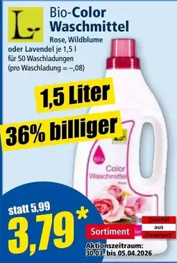 Norma Bio color waschmittel Angebot