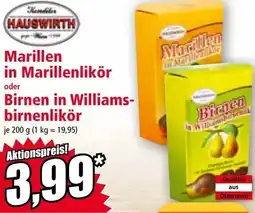 Norma Marillen in Marillenlikör oder Birnen in Williams- birnenlikör Angebot