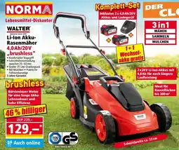 Norma Li-ion akku- rasenmäher Angebot