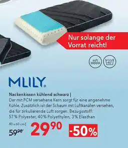 Matratzen Concord Nackenkissen kühlend schwarz Angebot