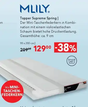 Mlily topper supreme spring