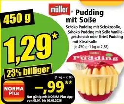 Norma Pudding mit soße Angebot