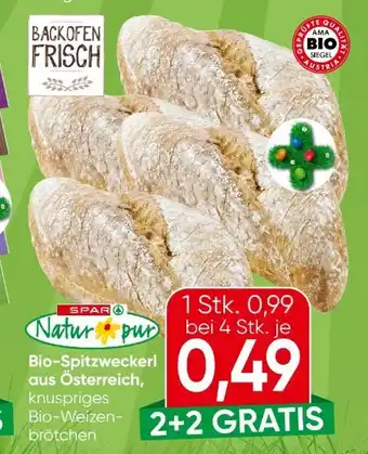 Eurospar Spar Natur pur Bio-Spitzweckerl Angebot