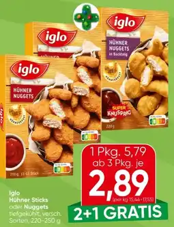 Spar Iglo Hühner Sticks Angebot