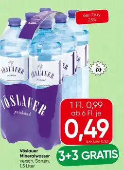 Spar Vöslauer Mineralwasser Angebot
