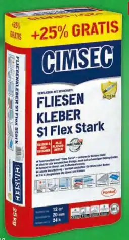 Hagebau Cimsec Fliesenkleber S1 Flex Stark Angebot