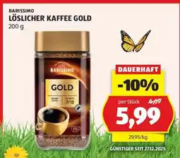 Hofer BARISSIMO LÖSLICHER KAFFEE GOLD Angebot