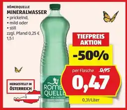 Hofer Roemerquelle Mineralwasser Angebot