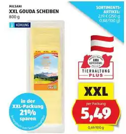 Hofer MILSANI XXL GOUDA SCHEIBEN Angebot