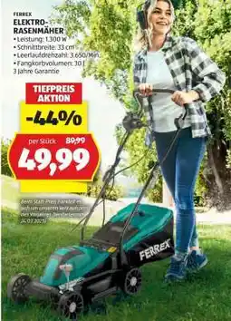 Hofer FERREX ELEKTRO RASENMÄHER Angebot