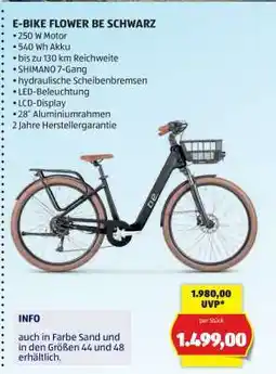Hofer E-BIKE FLOWER BE SCHWARZ Angebot
