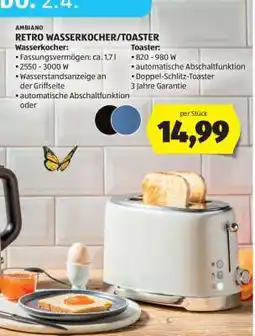 Hofer RETRO WASSERKOCHER/TOASTER Angebot