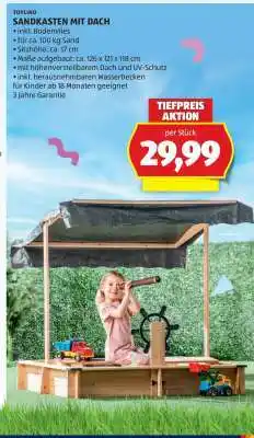 Hofer SANDKASTEN MIT DACH Angebot
