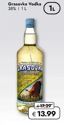 Travel FREE Grasovka vodka 38% Angebot