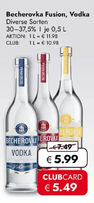 Travel FREE Becherovka Fusion, Vodka Angebot