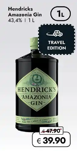 Travel FREE Hendricks amazonia gin 43,4% Angebot