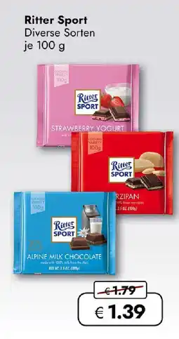 Travel FREE Ritter Sport Diverse Sorten je Angebot