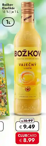 Travel FREE Božkov eierlikör 15 % Angebot