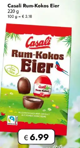 Travel FREE Casali Rum-Kokos Eier Angebot