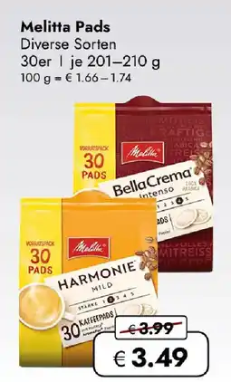 Travel FREE Melitta Pads Angebot