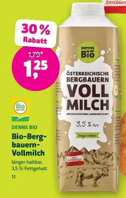 Denn's Biomarkt Bio-berg- bauern- vollmilch Angebot