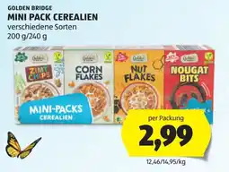 Hofer GOLDEN BRIDGE MINI PACK CEREALIEN Angebot