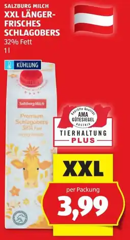 Hofer Xxl länger- frisches schlagobers Angebot