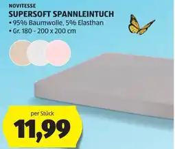 Hofer Novitesse supersoft spannleintuch Angebot