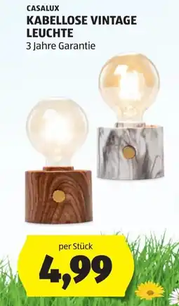 Hofer Casalux kabellose vintage leuchte Angebot