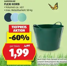 Hofer Gardenline flexi korb Angebot