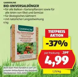 Hofer Gardenline bio-universaldünger Angebot