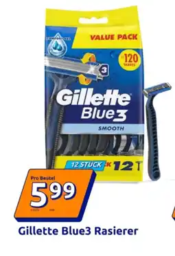 Action Gillette Blue3 Rasierer Angebot
