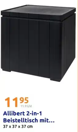 Action Allibert 2-in-1 Beistelltisch mit Angebot