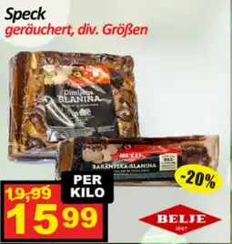 Wurstico Speck geräuchert, div. Größen Angebot