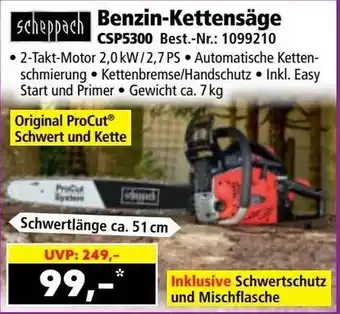 Norma Benzin-Kettensäge Angebot